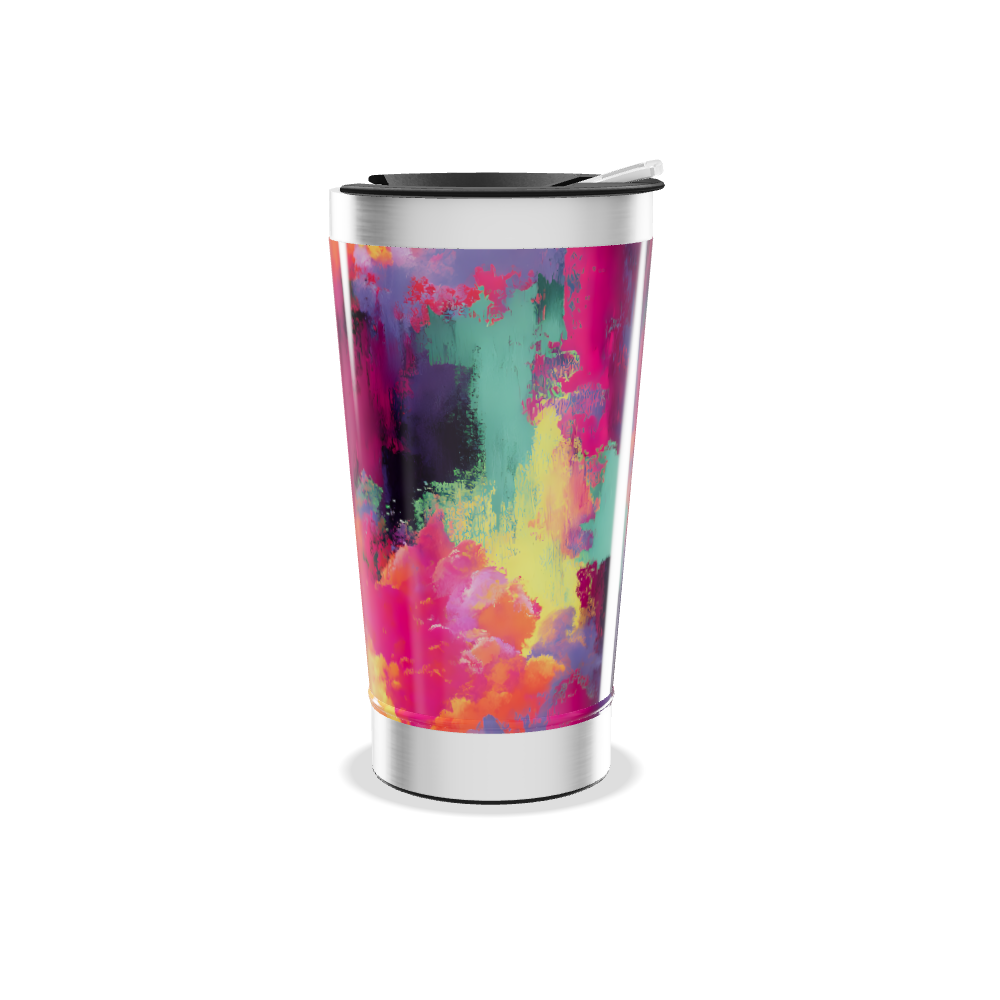 Copo Térmico - Estampa Colorida Aço Inox