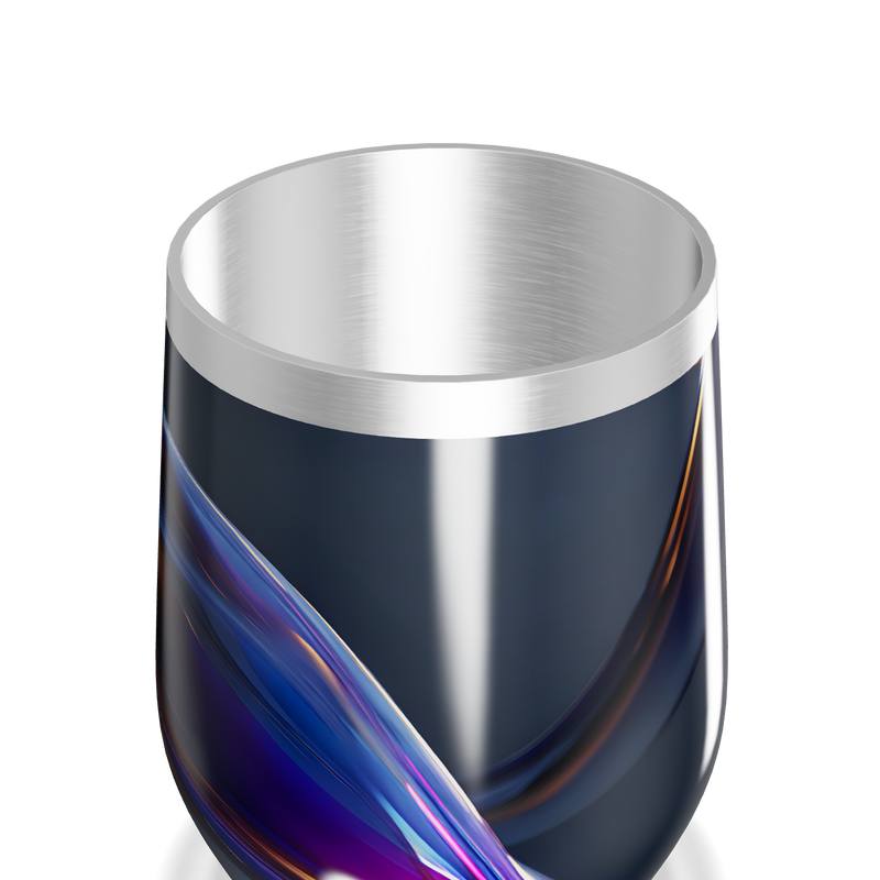 Copo Térmico Slim - Preto com Design Colorido