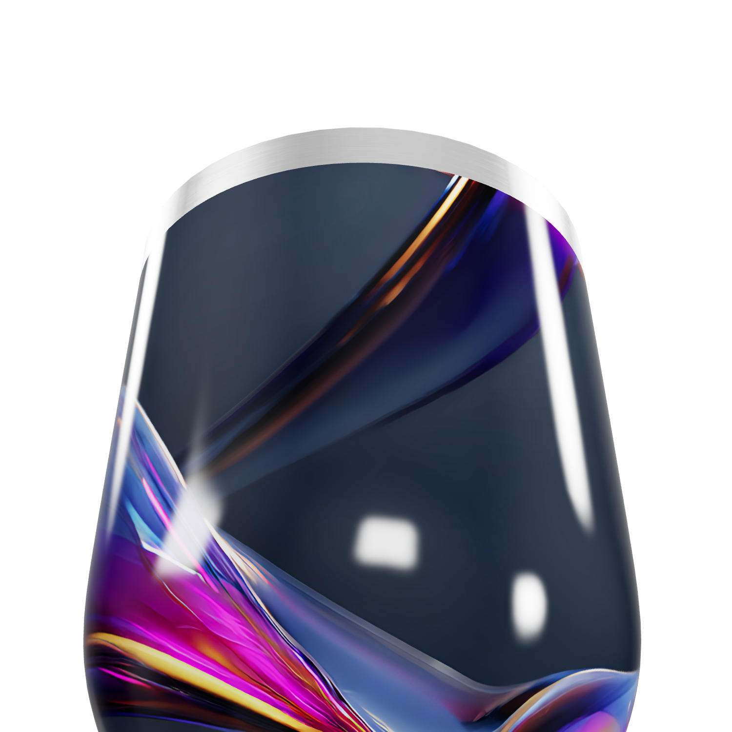 Copo Térmico Slim - Preto com Design Colorido