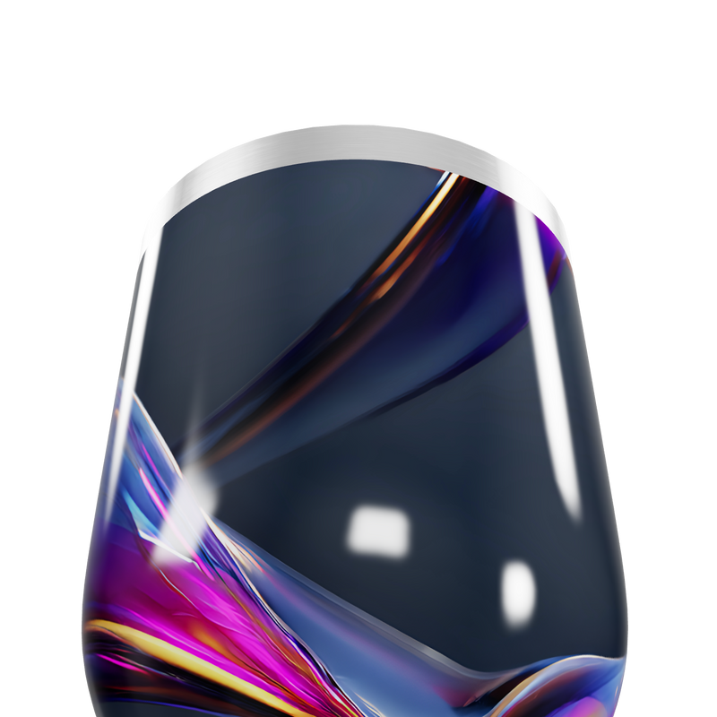 Copo Térmico Slim - Preto com Design Colorido