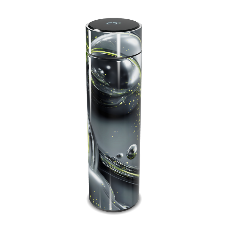 Garrafa Térmica Touch - Estampa Espacial Preta