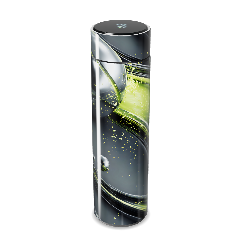 Garrafa Térmica Touch - Estampa Espacial Preta