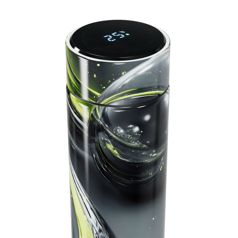 Garrafa Térmica Touch - Estampa Espacial Preta