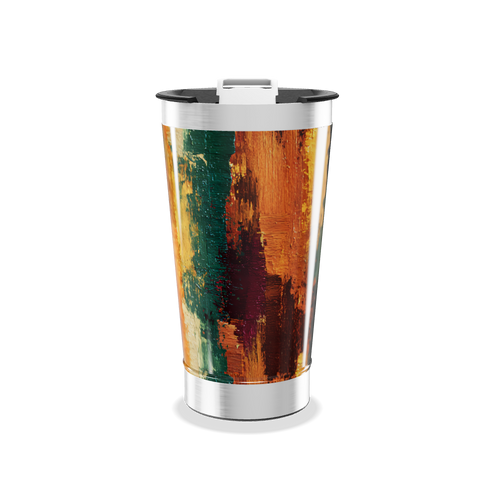 Copo Térmico - Estampa Abstrata Colorida