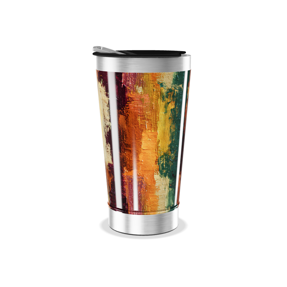 Copo Térmico - Estampa Abstrata Colorida
