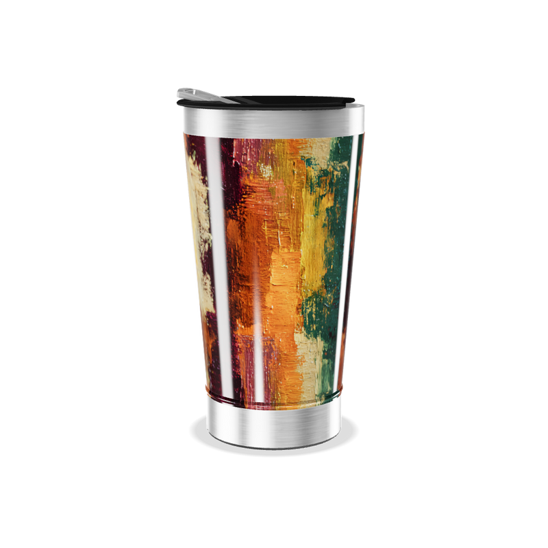 Copo Térmico - Estampa Abstrata Colorida