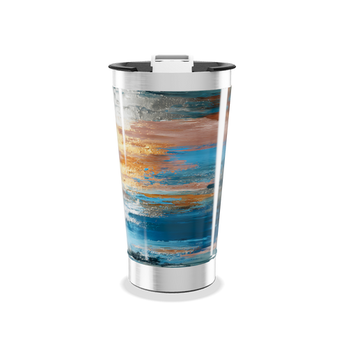 Copo Térmico - Design Abstrato Colorido