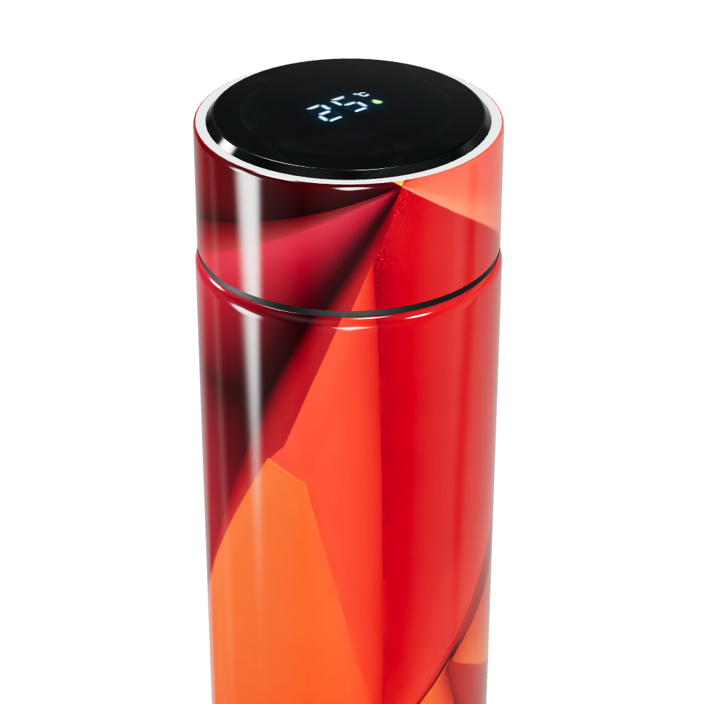 Garrafa Térmica Touch - Vermelha com Display Digital