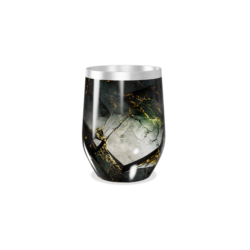 Copo Térmico Slim - Estampa Mármore Preto