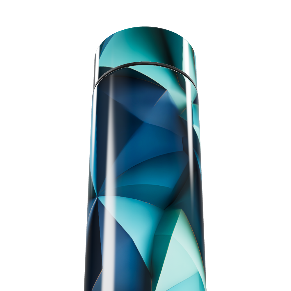 Garrafa Térmica Touch - Geométrica Azul