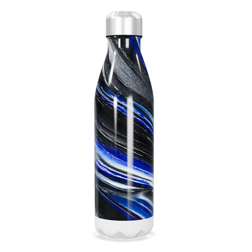 Garrafa Inox Azul Listrada 500ml