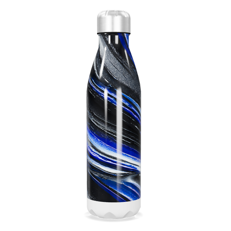 Garrafa Inox Azul Listrada 500ml