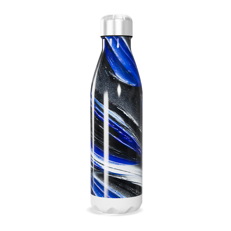 Garrafa Inox Azul Listrada 500ml