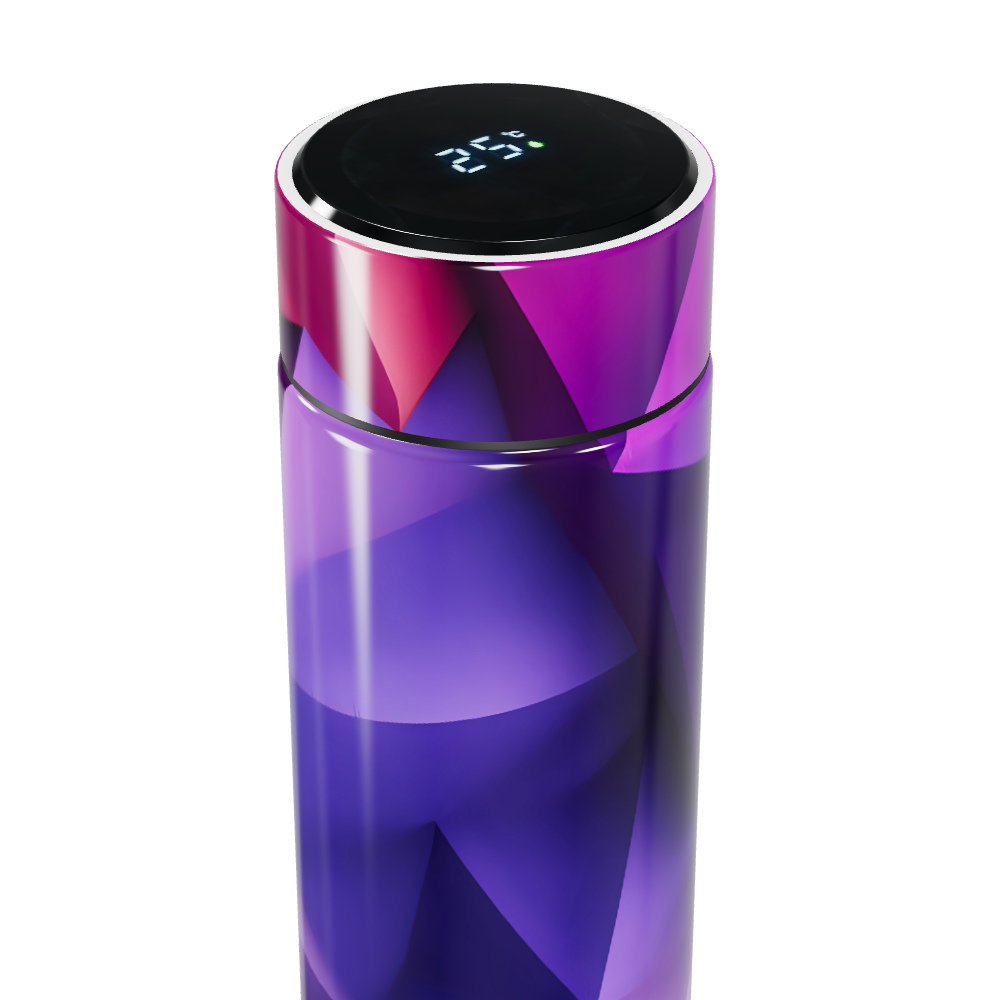 Garrafa Térmica Touch - Roxa com Display Digital