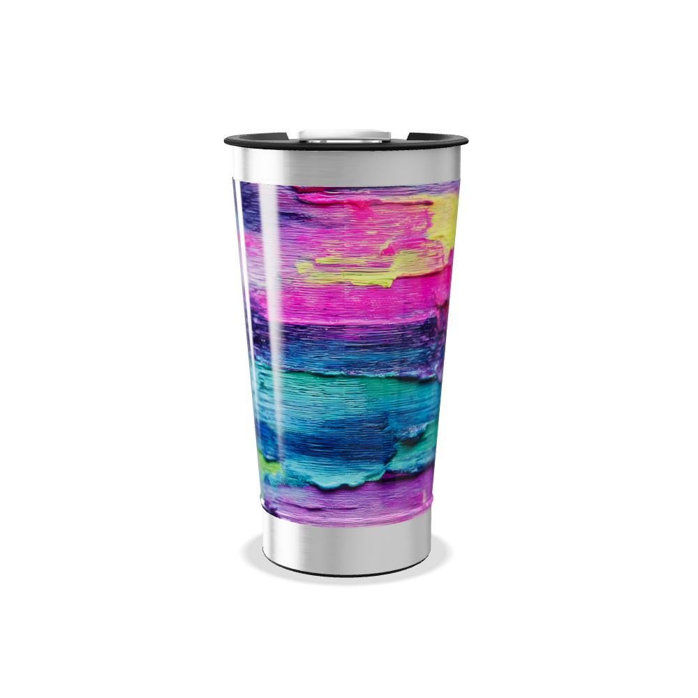 Copo Térmico - Estampa Abstrata Colorida