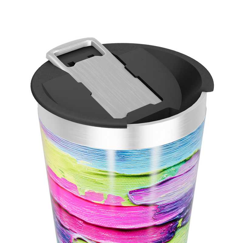 Copo Térmico - Estampa Abstrata Colorida