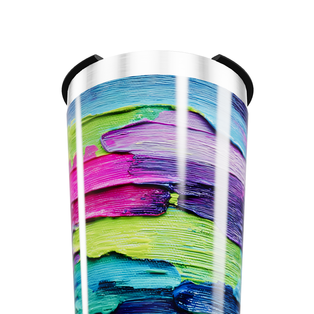 Copo Térmico - Estampa Abstrata Colorida