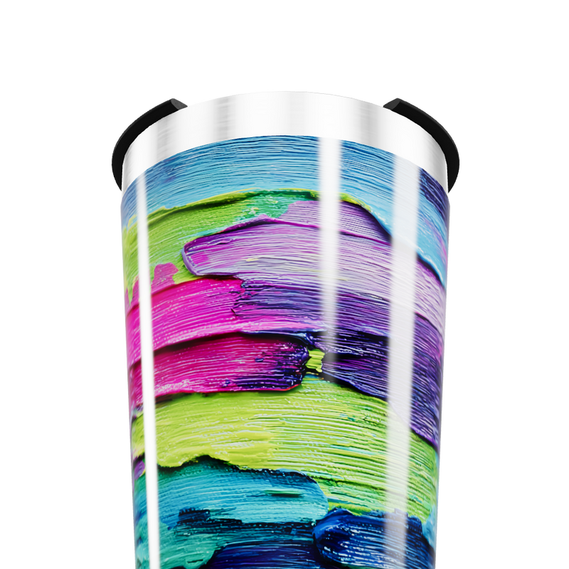 Copo Térmico - Estampa Abstrata Colorida
