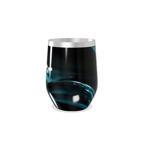 Copo Térmico Slim - Preto com Detalhes Azul