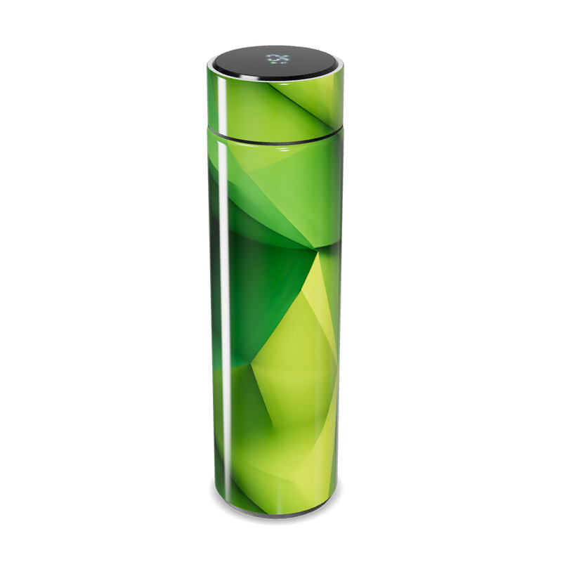 Garrafa Térmica Touch - Verde com estampa moderna