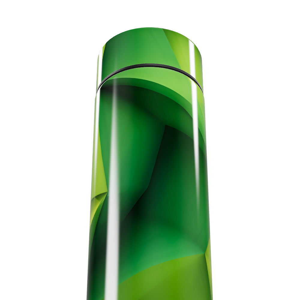 Garrafa Térmica Touch - Verde com estampa moderna