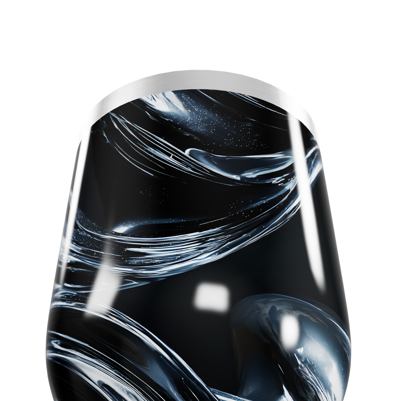 Copo Térmico Slim - Preto Marmorizado Inox