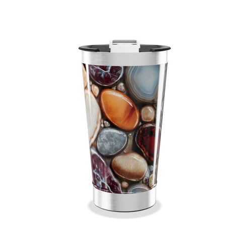 Copo Térmico - Estampa Pedras Coloridas