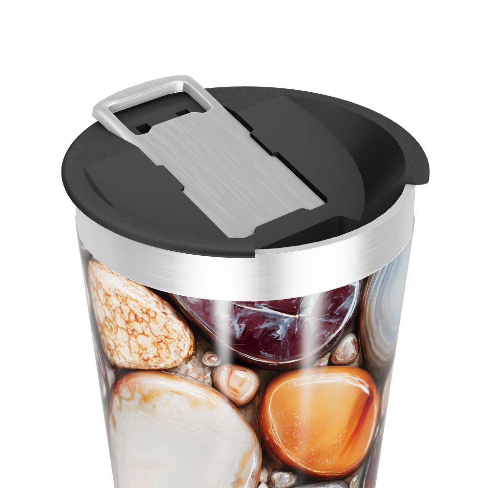 Copo Térmico - Estampa Pedras Coloridas