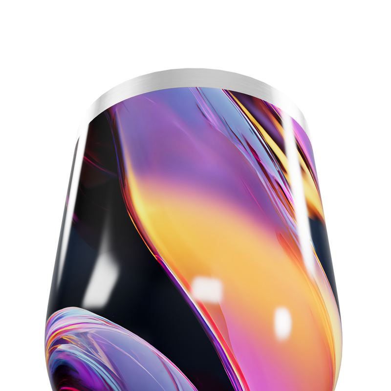 Copo Térmico Slim - Abstrato Multicolor Inox