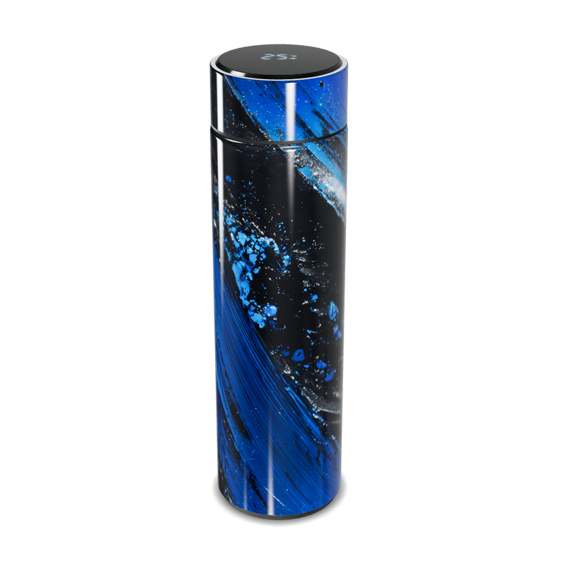 Garrafa Térmica Touch - Azul Preto Abstrato