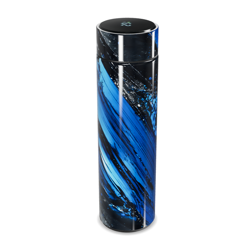 Garrafa Térmica Touch - Azul Preto Abstrato