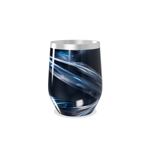 Copo Térmico Slim - Azul com Listras Elegantes