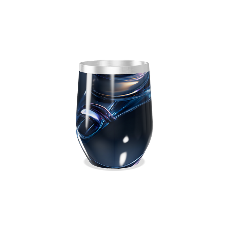 Copo Térmico Slim - Azul com Listras Elegantes