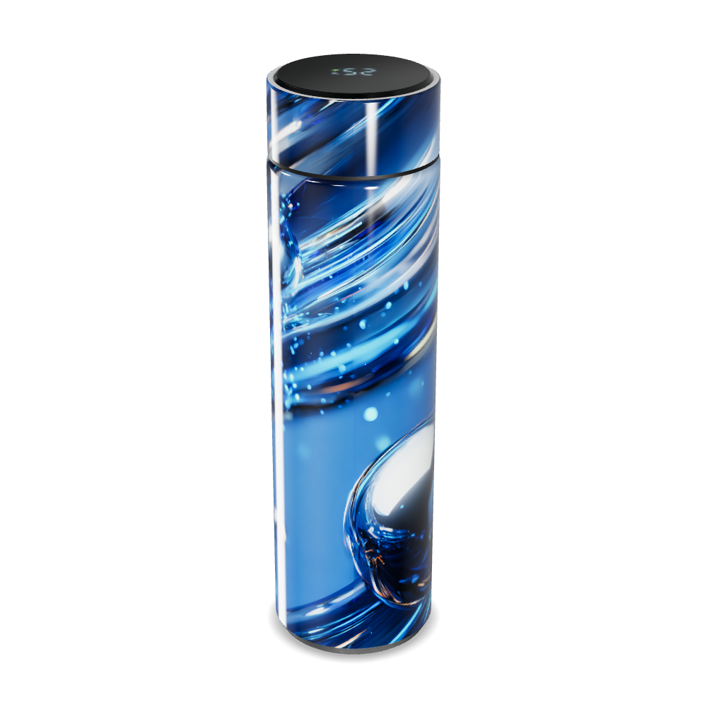 Garrafa Térmica Touch - Azul com Display LED