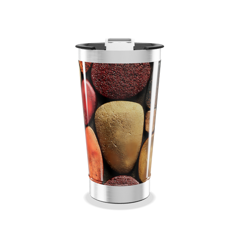 Copo Térmico - Estampa Pedras Coloridas