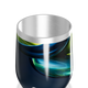 Copo Térmico Slim - Azul Verde Abstrato Inox