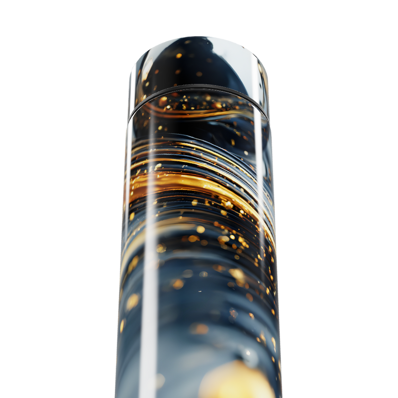 Garrafa Térmica Touch - Design Ouro e Preto