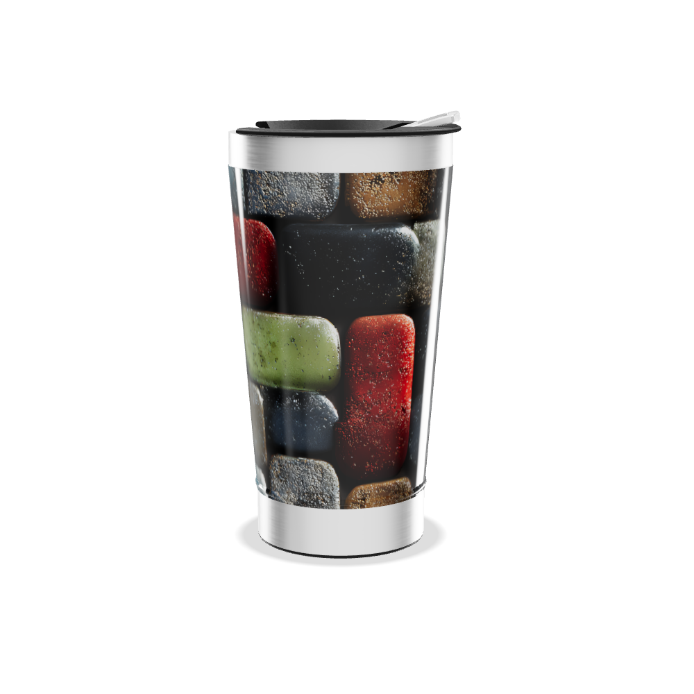 Copo Térmico - Estampa Colorida Geométrica