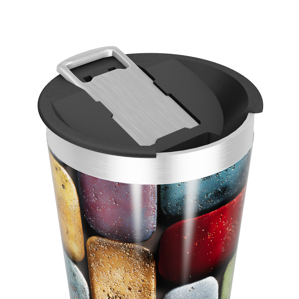 Copo Térmico - Estampa Colorida Geométrica