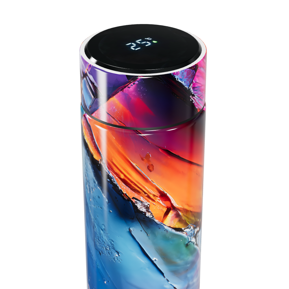 Garrafa Térmica Touch - Colorida com Display LCD