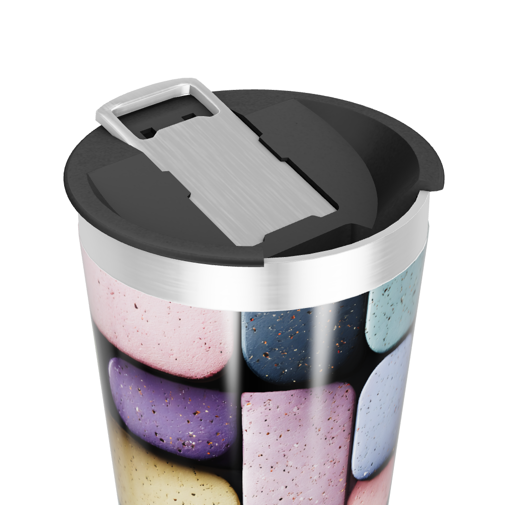 Copo Térmico - Estampa Geométrica Colorida