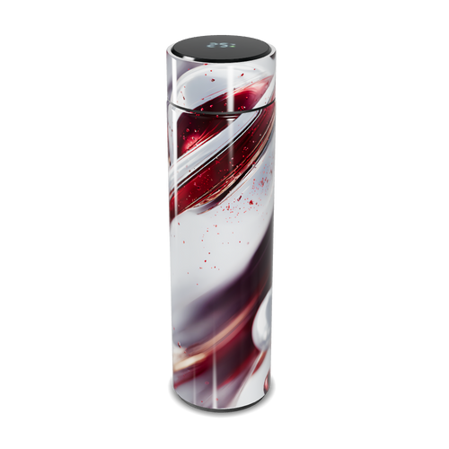 Garrafa Térmica Touch - Estampa Vermelha Abstrata