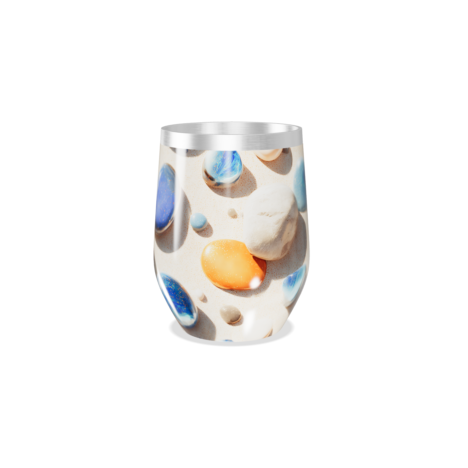 Copo Térmico Slim - Estampa Pedras Coloridas