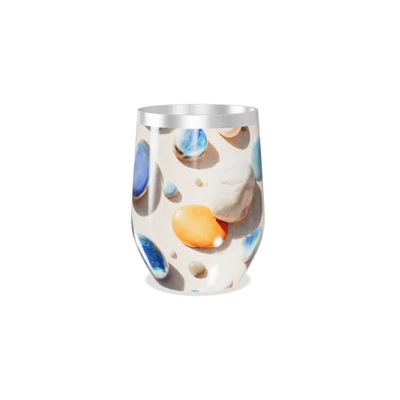 Copo Térmico Slim - Estampa Pedras Coloridas