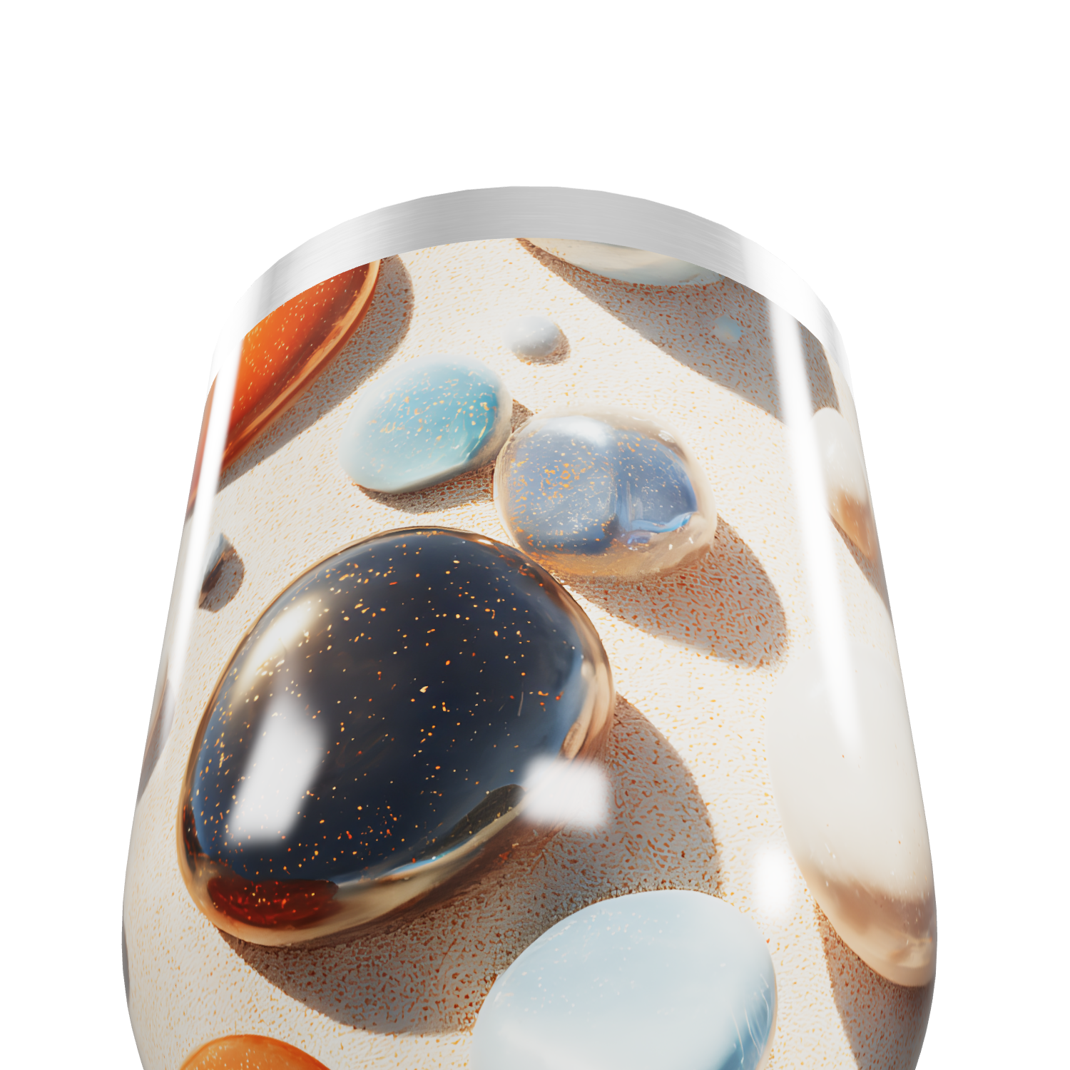 Copo Térmico Slim - Estampa Pedras Coloridas