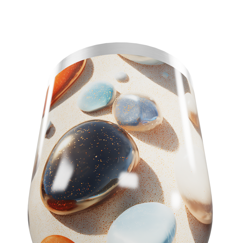 Copo Térmico Slim - Estampa Pedras Coloridas