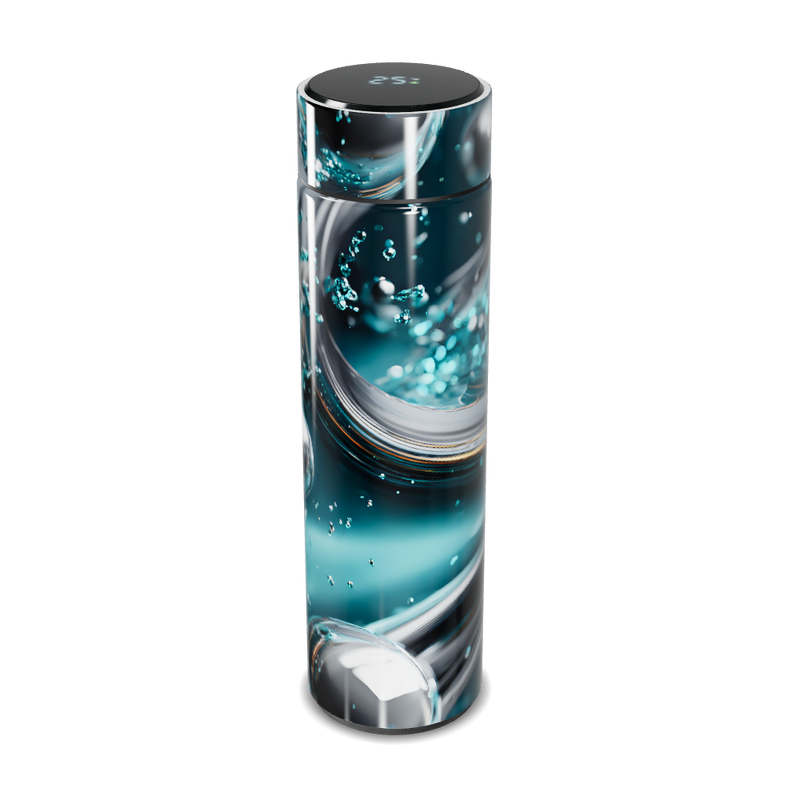 Garrafa Térmica Touch - Azul Estampada Inox