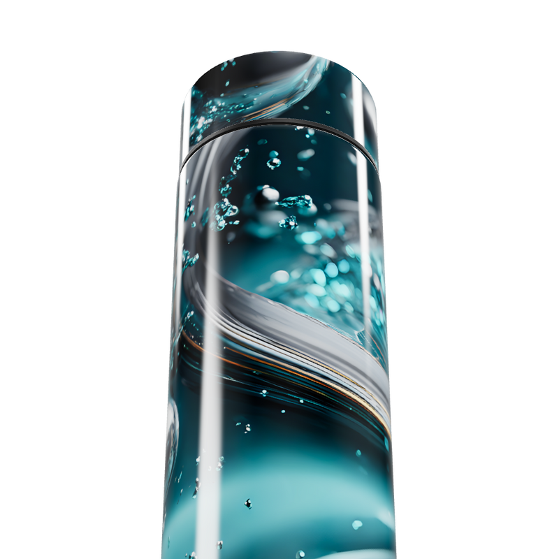 Garrafa Térmica Touch - Azul Estampada Inox