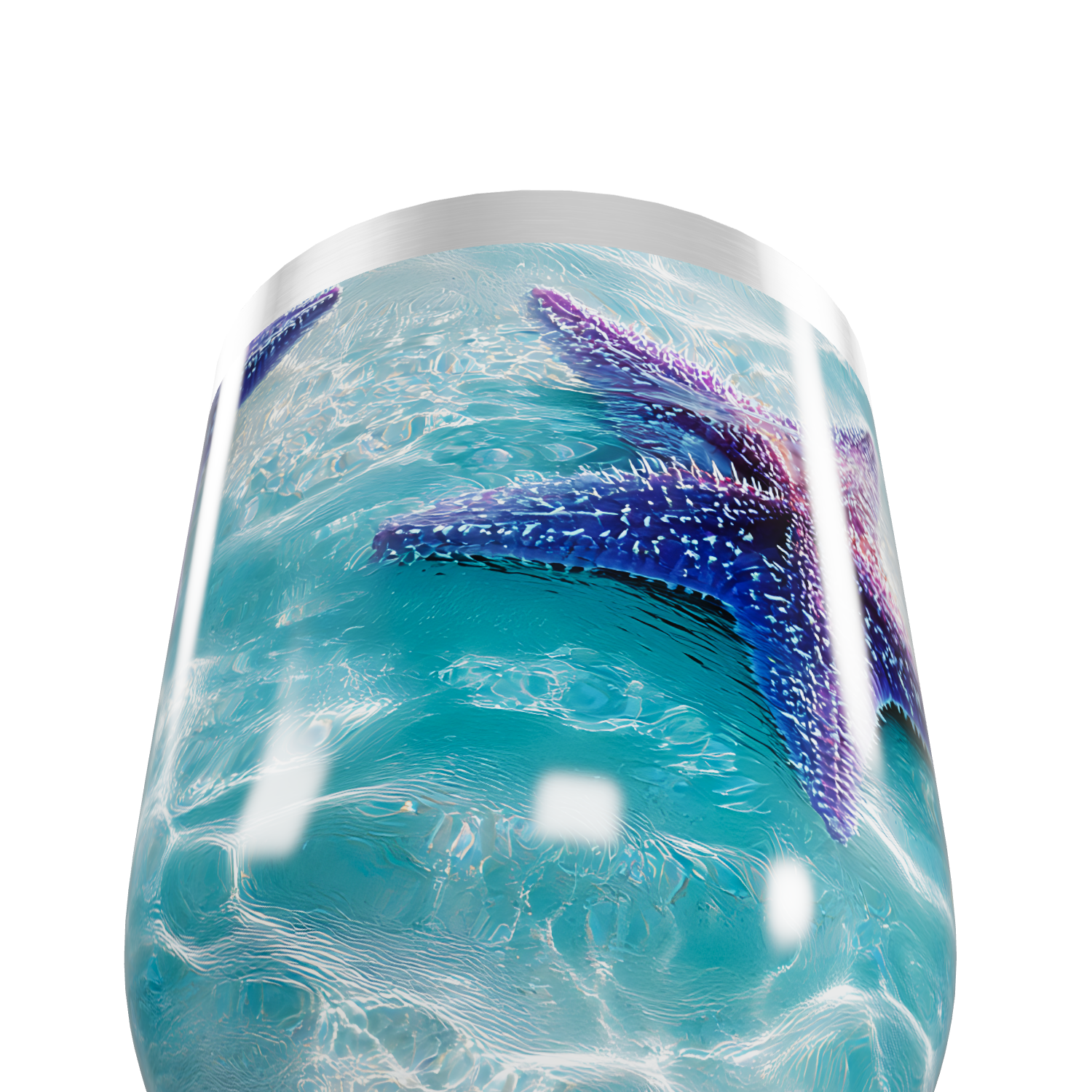 Copo Térmico Slim - Estampa Marinha Azul