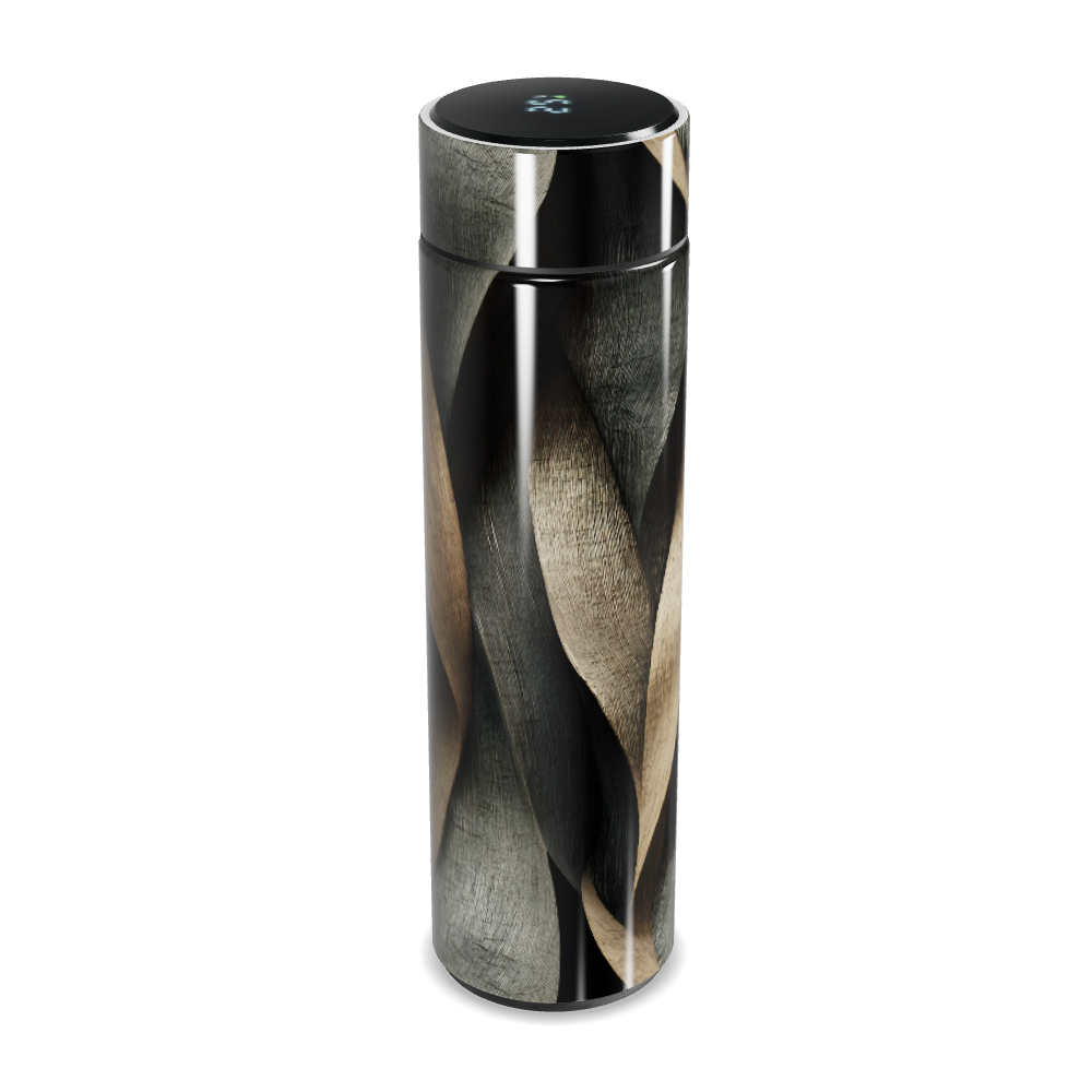 Garrafa Térmica Touch - Design Espiral Decorado